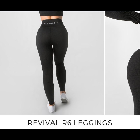 Charcoal Revival Alphalete Leggings - Picture 5 of 5
